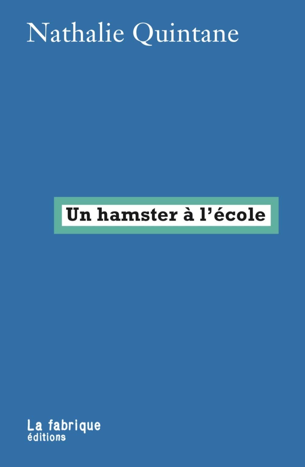 Un hamster à l'école