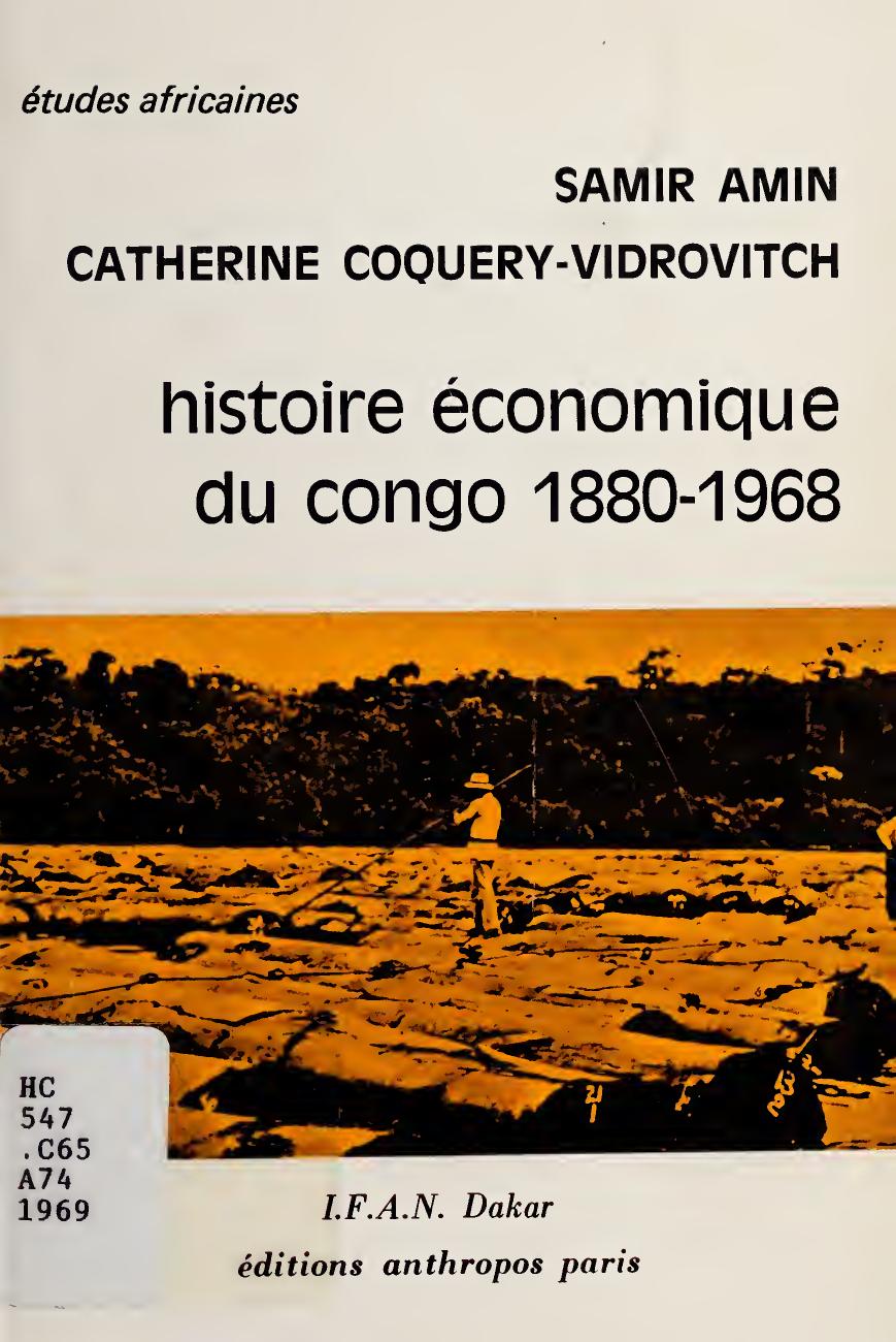 Histoire économique du Congo 1880-1968