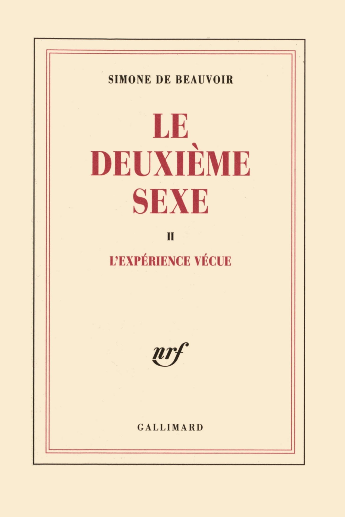 L'expérience vécue