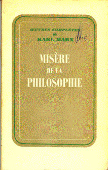 Misère de la philosophie