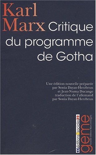 Critique du programme de Gotha